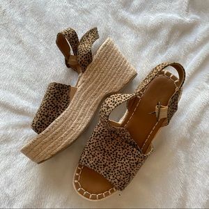 Dalmatian print sandals